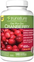 Trunature Cranberry 650 mg, 140 Vegetarian Capsules (2 verpakkingen)