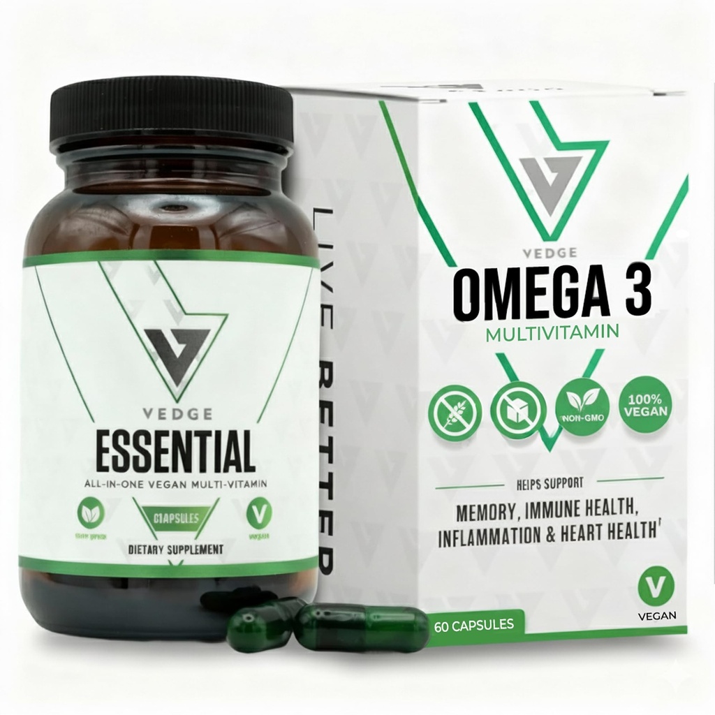 Vedge Vegan Omega 3 Multivitamine voor vrouwen en mannen 