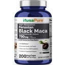 NusaPure Black Maca Root 50:1 Extract, 750 mg Equivalent aan 37,500 mg 200 Veggie Per Caps (Vegan, Non-GMO)