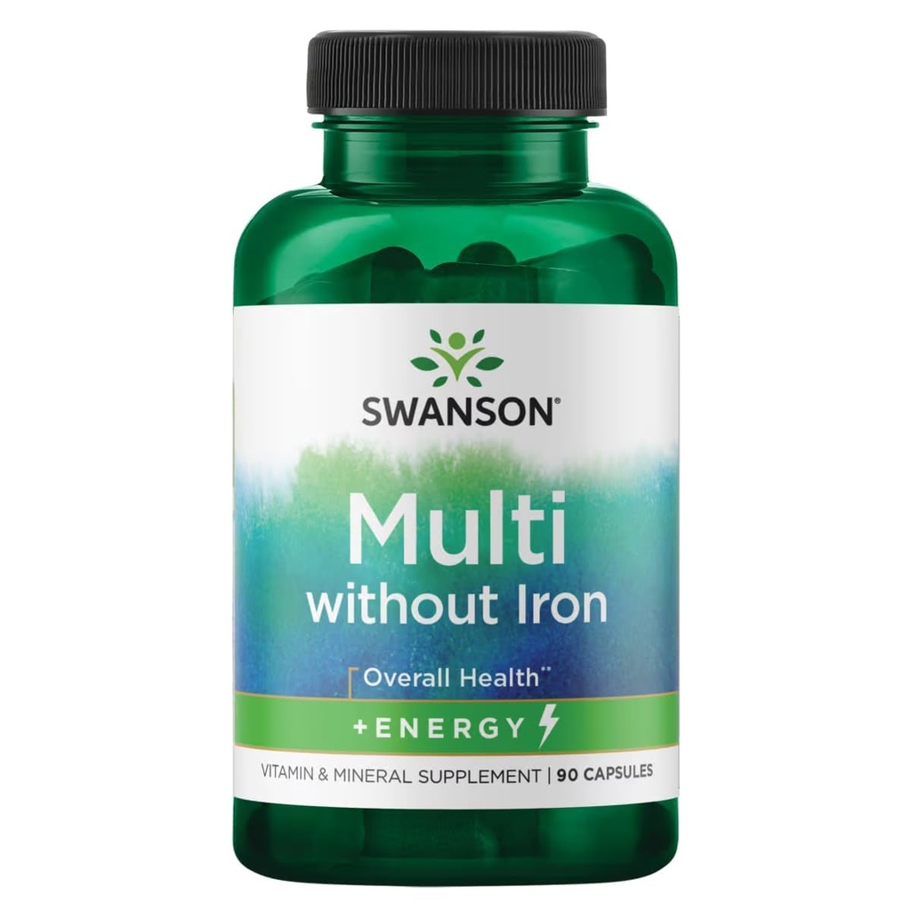 Swanson Active One Multivitamine Zonder IJzer 90 Capsules