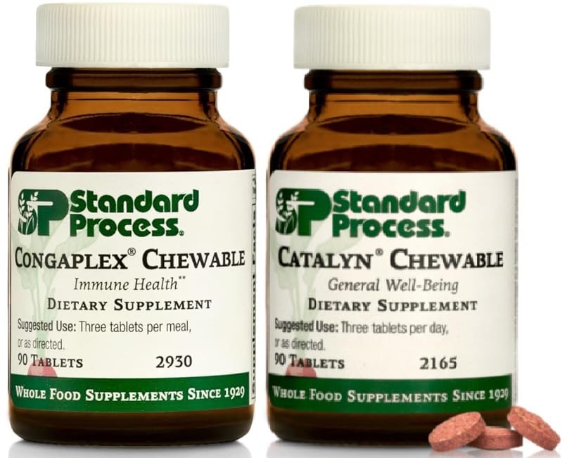 Standaard proces Wellness Kauwbril voor kinderen - Congaplex & Catalyn Supplement Kit - Immune & Cell Functie Ondersteuning Supplementen - Voedingssupplementen voor algemene gezondheid