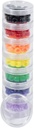 GMS Small 7 Day Stack-able pil Organizer Case voor Medicatie, Vitaminen, en Supplementen met 7 deksels - een voor elke draagbare en verwijderbare container (Clear)