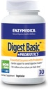 Enzymedica - Digest Basic + Probiotica, essentiële digestieve enzymen met Probiotica, 30 capsules FFP
