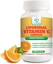 Liposomale vitamine C 1200mg per portie 180 Veggie Capsules per fles Hoge Absorptie Vitamine C Pillensupplementen Vetoplosbare Vit C Krachtige Antioxidant met Immuun Systeem Ondersteuning gemaakt in de VS