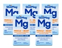 Langzame Mag Magnesiumchloride en Calcium, 60 tabletten elk (waarde verpakking van 5)