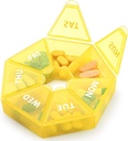 Wekelijkse Pillen Organisator Grote 7 dagen pil Box Organisator Dagelijkse Geneeskunde Case voor Vitamine Fish Oil Pillen Supplementen Artritis Vriendelijk