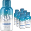Kalm & eenvoudig - Natuurlijke Stress Relief Shot, KSM-66 Ashwagandha, Suntheanine L Theanine, Calming Adaptogen Drink, Relaxation, Focus, en Mood 2 oz Liquid Bottle (6 Pack)