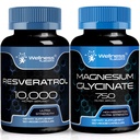 WELNESS LABSRX Resveratrol Capsules 10000 - Magnesium Glycinate Capsules