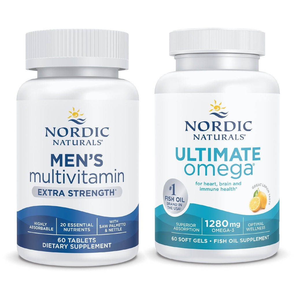 Nordic Naturals Starter Pack - Mannen Multivitamine Extra Sterkte, Ultieme Omega