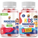 Magnesium Gummies for Kids & Adults - 500mg - Kalm Magnesium Kauwen - Magnesium Citrate Kauwbare Supplement voor Mood & Muscle Support