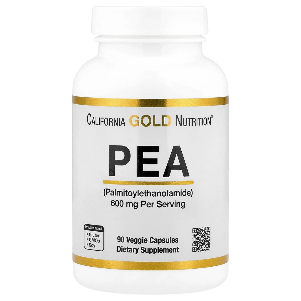 Lake Avenue Pea Palmitoylethanolamide, Micronized Pea, Ondersteunt verlichting van incidentele lichte pijn & ongemak, Glutenvrij, Sojavrij, 300 mg, 90 Veggie Capsules