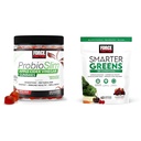 Force Factor ProbioSlim Apple Cider Vinegar Gummies met biologische, LactoSpore & Smarter Greens Superfood Kauwen, Groenen en Superfoods met Probiotica, Antioxidant