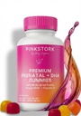 Roze Ooievaars Premium Prenatale Gummy Vitaminen met DHA, Folaat en Vitamine D - Multivitamine en Nutriënt Blend voor Neurale Tube en foetus Hersenontwikkeling - Zwangerschap Must Haves - 60 Vegan Gummies