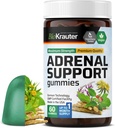 BIO KRAUTER Adrenal Support Gummies - 60 Kauwen - Rhodiola & Ashwagandha Gummies met Vitaminen C, B6, B12 - Vegan Mood Support Supplement
