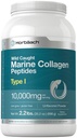Horbäach Marine Collagen Peptides Powder 2.2 lb | for Skin, Hair, and Nails | Type I Hydrolyzed Fish Collagen | Unflavored | Keto, Paleo, Non-GMO, Gluten Free Supplement