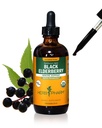Herb Pharm Certified Biologische Zwarte Vlierbes Liquid Extract voor Immuun Systeem Ondersteuning, Alcoholvrije Glycerite, 4 Ounce