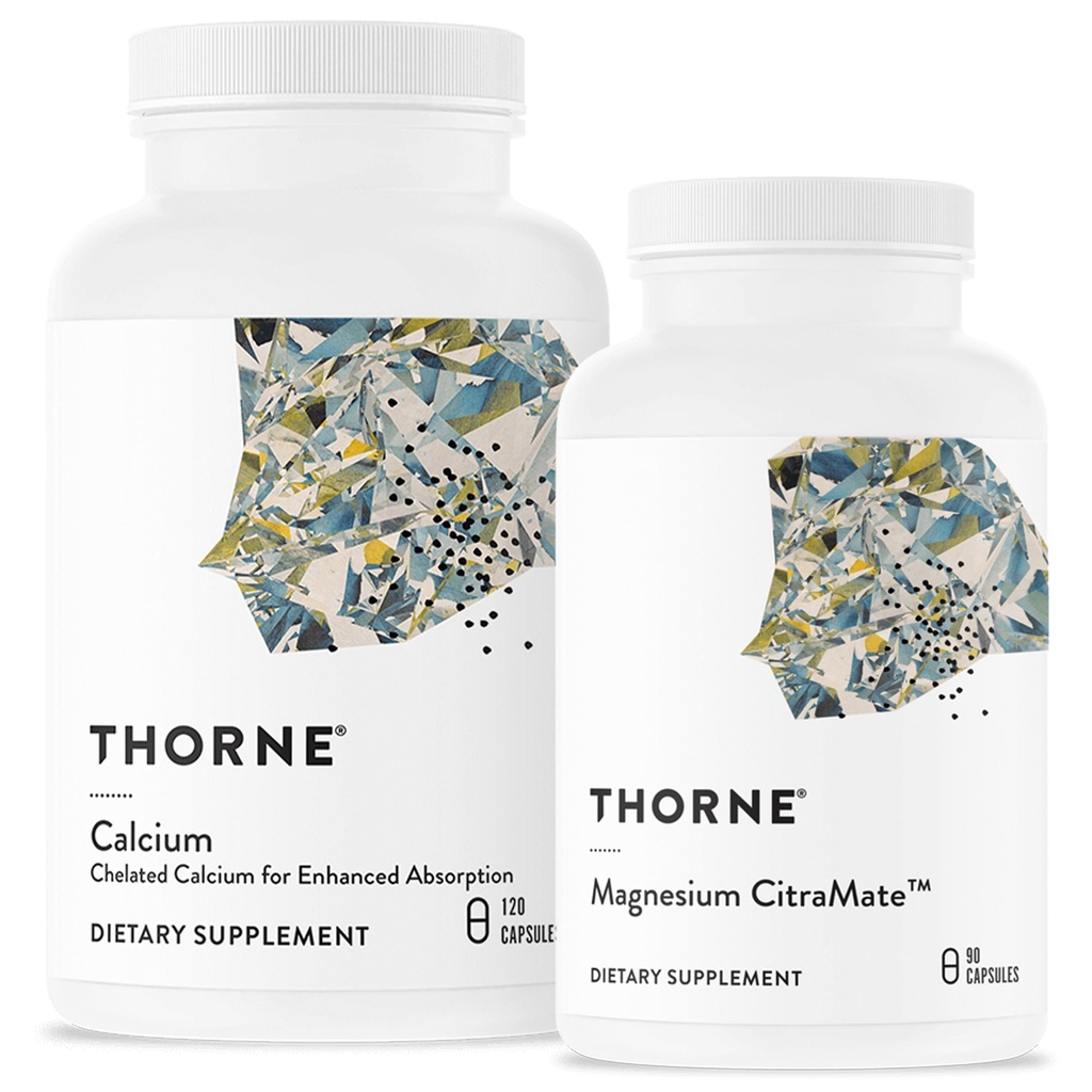 THORNE - Bone Health Bundle - DiCalcium Malate en Magnesium CitraMate - 90 tot 120 porties