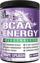 EVL BCAA's Aminozuren Poeder - BCAA Energy Pre Workout Powder for Muscle Recovery Lean Growth and Endurance - Rehydrating Post Workout Recovery Drink with 6 Key Electrolytes - Grape Splash