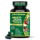 Het leven Fortune Whole Food Multivitamine & Mineral, Advanced Energy Support Supplement, Dagelijkse Wellness voor mannen & vrouwen, Aminozuren, Biotine, 180 Vegetarische tabletten