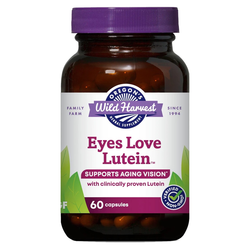 Oregon's Wild Harvest Eyes Love LuteinTM Capsules, Non-GMO Biologische Kruidensupplementen, 60 Tellen