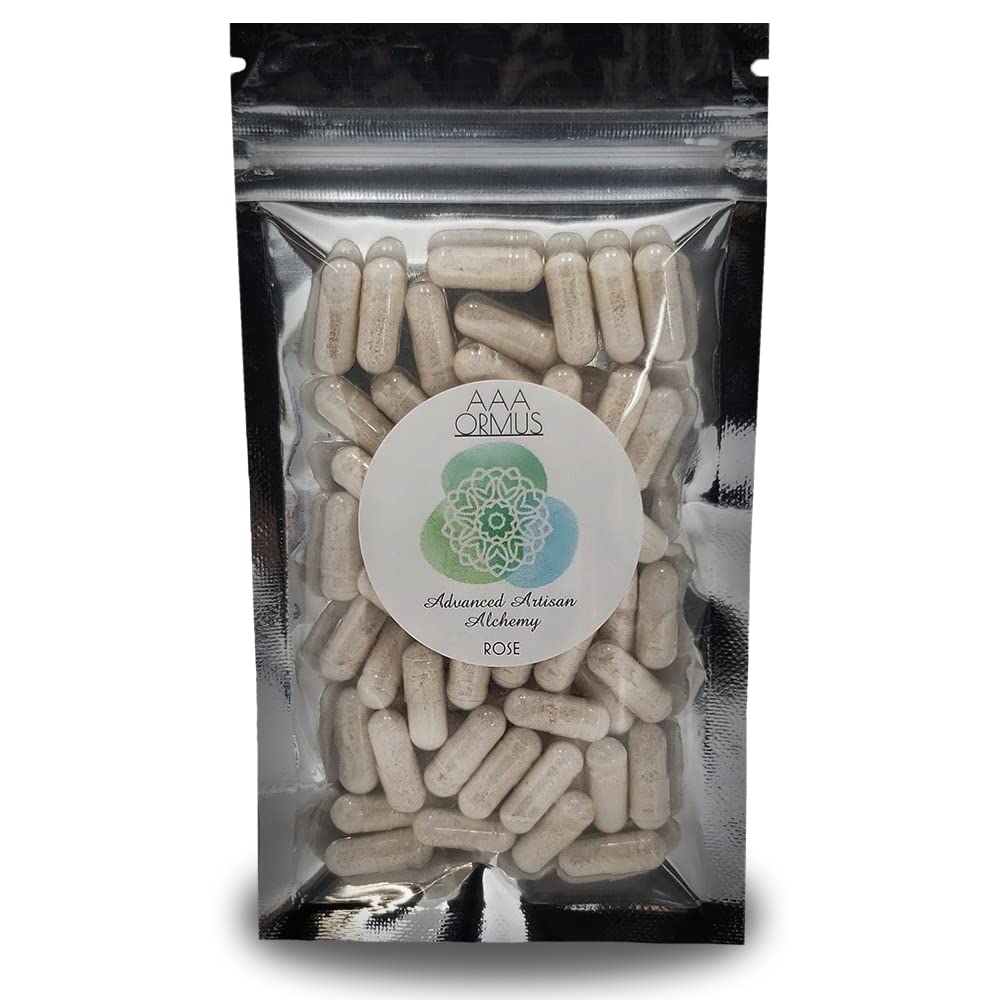 AAA Ormus - Rose Capsules - 60 Count - Premium Ocean Mineral Blend - Vegan Formula