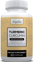 Kurkuma Curcumine 1300mg - Extra sterke gewrichts- en ontstekingssteun - Hoge absorptie met zwarte peperextract - 95% CurcumaÔden Gezamenlijke ondersteuning Supplement - 60 capsules