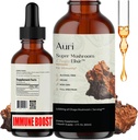 Auri Super Chaga Elixir - Paddestoel Superfood Liquid Supplement met volledige Spectrum Immune Ondersteuning van Oxidatieve Stress en Energie Lift - Chaga Tinctuur 60ml