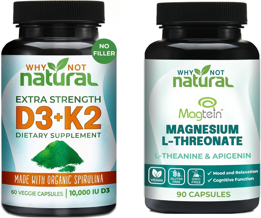 Waarom niet natuurlijk Magnesium L-Threonaat complex en vitamine D3K2