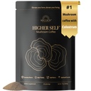Higher SELFTM Mushroom Coffee Ultimate Focus & Immune Support Blend with 40% IgG Colostrum, Organic Arabica, Lion's Mane, Reishi, Chaga, L-Theanine en Frankincense for Immune Support, Focus, Energy, Mood and Gut Health  40 porties