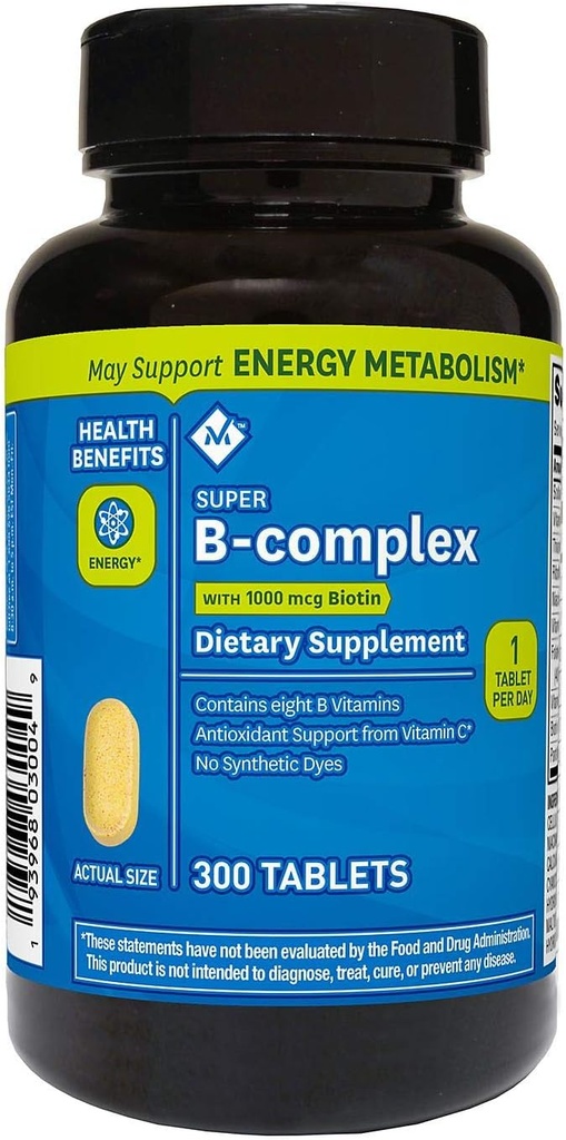 Leden Mark Super B-Complex Dieetsupplement (300 Aantal) (6 Verpakking)
