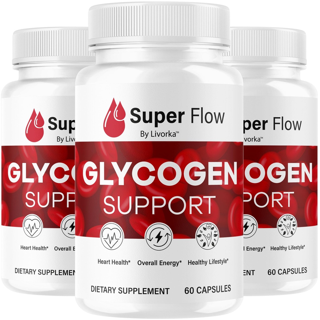 (3 Pack) Super Flow Glycogen - SuperFlow Glycogen Support Capsules, Super Flow, Glycogen Support Super Flow, Official SupperFlow Glycogen Support, Super Flow Glyco Optimizer, 90 capsules gedurende 3 maanden