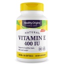 Gezonde oorsprong Vitamine E 400 IE (Natural, Non-GMO, Glutenvrij, Huidondersteuning, Cardiovasculaire Ondersteuning), 90 Softgels
