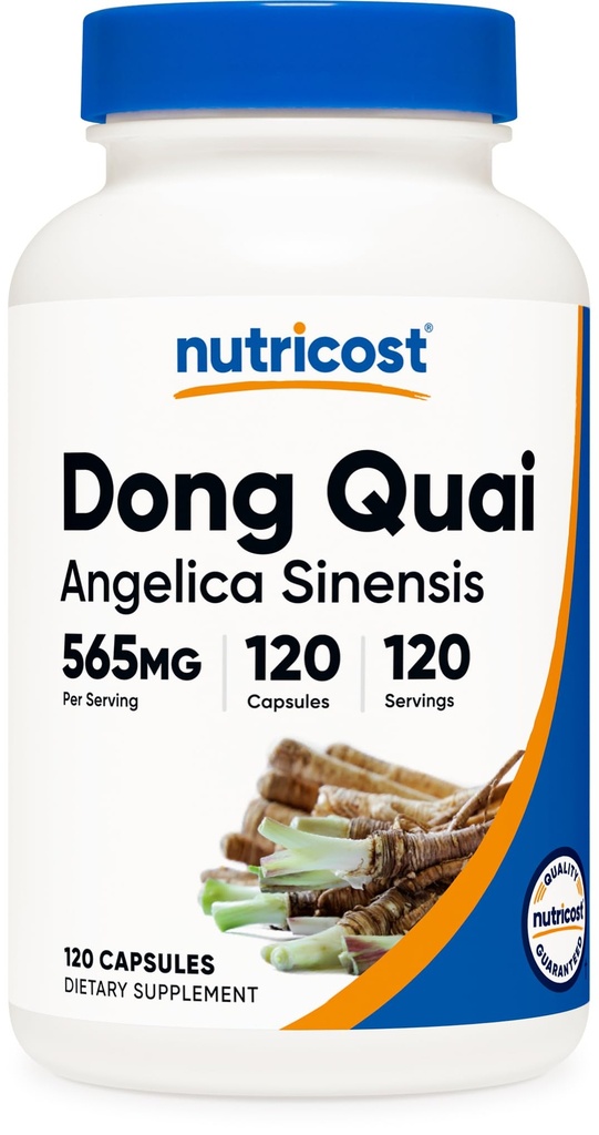 Nutricost Dong Quai 565mg, 120 Capsules - Glutenvrij, Non-GMO, Vegetarische Capsules - Angelica Sinensis
