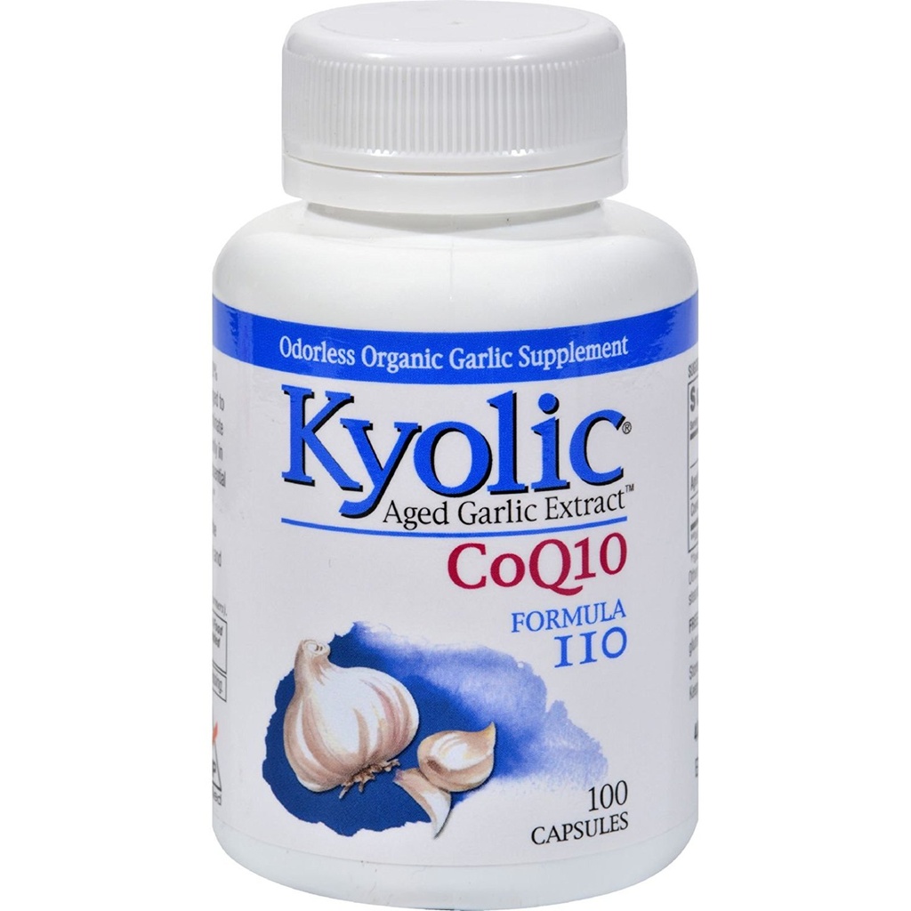 Kyolische formule 109 Verouderde Knoflook Extract met CoQ10 Capsule - 100 per verpakking - 3 verpakkingen per geval.