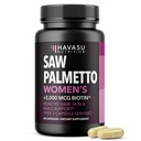 Zag Palmetto voor vrouwen met Biotin 5000mcg - krachtige DHT-blokker om haar, huid en nagel gezondheid te ondersteunen - 60 Tel - Veganistisch, niet-GMO vitamine voor sterkere, voller uitziende sloten - 1 maand aanbod