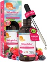 Zahler - Kidophilus Liquid Drops Probiotica voor kinderen (4 Fl Oz) Gecertificeerde Kosher Kids Probiotica voor gezonde spijsvertering & Immune Ondersteuning - Fruit Punch Flavored Children's Probiotic Drops Supplement