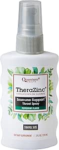 Quantum Health TheraZinc Oral Spray, gemaakt met zink Gluconaat voor Immune Support en Throat Relief in een kalmerende spray, 2 Oz.