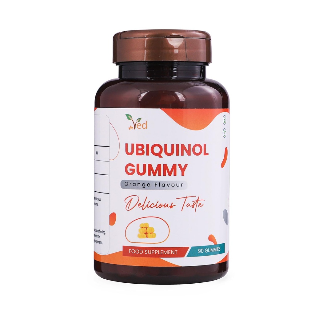 Ubichinol Gummy 150 mg, 90 Tellingen, Hoge Absorptie/Verbeterde Boiactiviteit CoQ10.