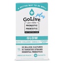 GoLive Probiotica & Prebiotica voor vrouwen en mannen Glow for Beauty, Sugar-Free Synbiotic Powder. +25 Bllion CFUs; 10 Klinische Strains for Healthy, Immune & Digestief Health, 10 Count (Pack of 1)