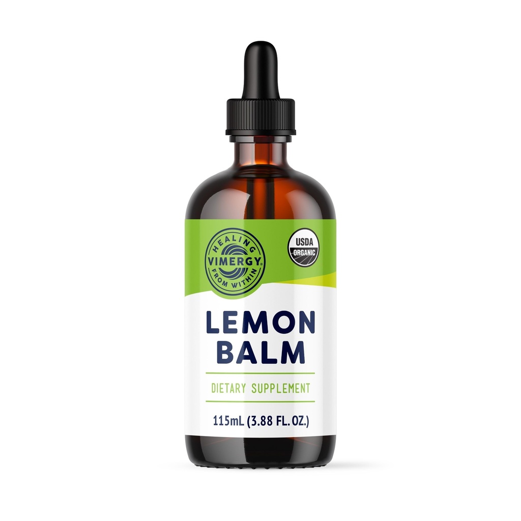 Vimergy USDA Biologische citroenbalsem Tinctuur Herbal Supplement Kan gebruikt worden in thee - Non-GMO, Alcohol-vrij 