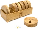 e-pil Bamboo Weekly pil Organizer, 7 dagen pil Box voor tabletten, vitaminen of supplementen