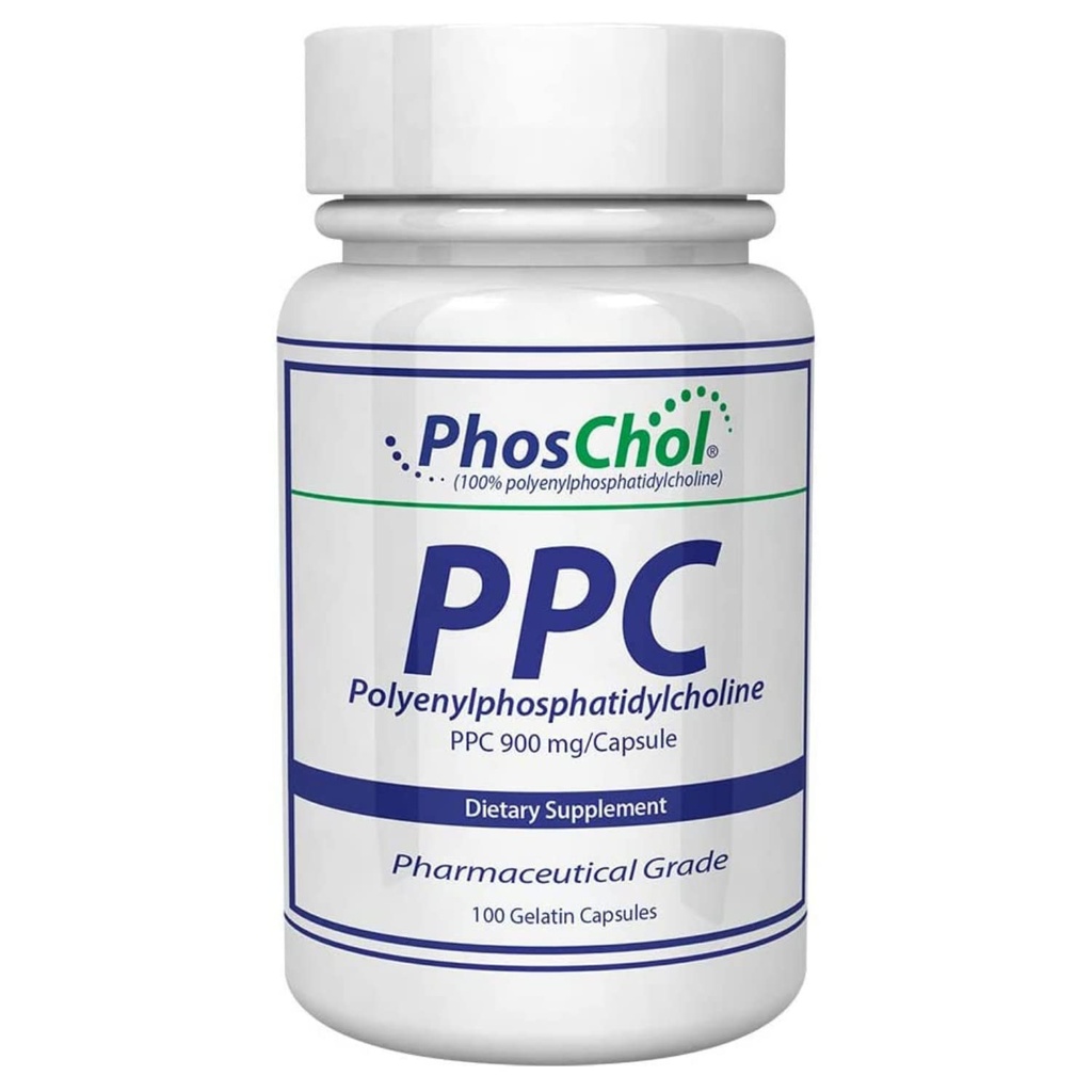 Nutrasal PhosChol PPC Polyenyl FosfatidylCholine Choline Supplement 900mg 100 Gelatine Capsules