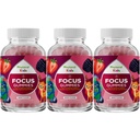 Vegan Kids Focus Gummies - Krachtige Kauwbare Hersenondersteuning voor kinderen - Verbetert de concentratie en het geheugen - Kalmerende Supplementen & Focus Gummies voor kinderen - Niet-GMO & Glutenvrije - 60 Count - 3 Pack