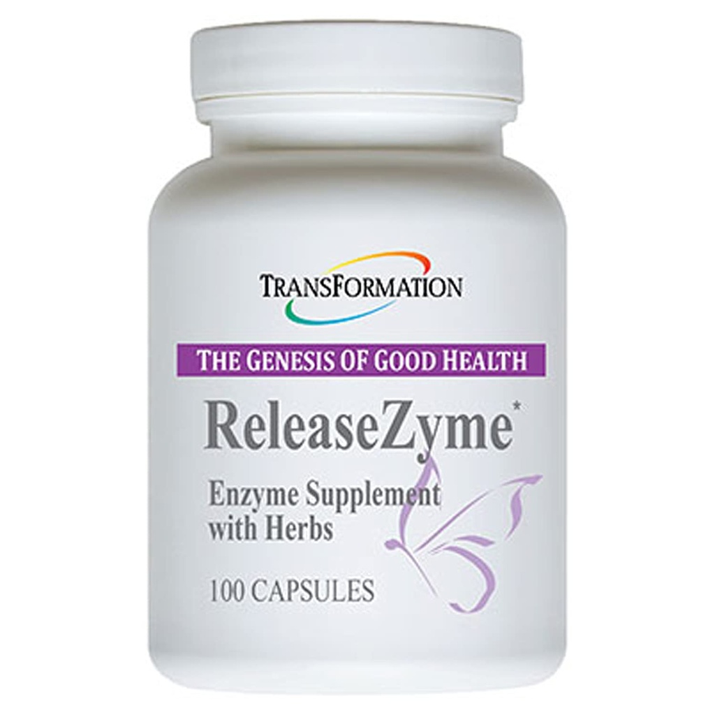 TRANSFORMATIE VAN DE GENESIS VAN GOEDE GEZONDHEIDS ENzymeN ReleaseZyme Blend supplement met natuurlijke kruiden, geavanceerde Digestieve ondersteuning formule met Protease, helpt Breakdown eiwitten, plantaardige enzymen, 100