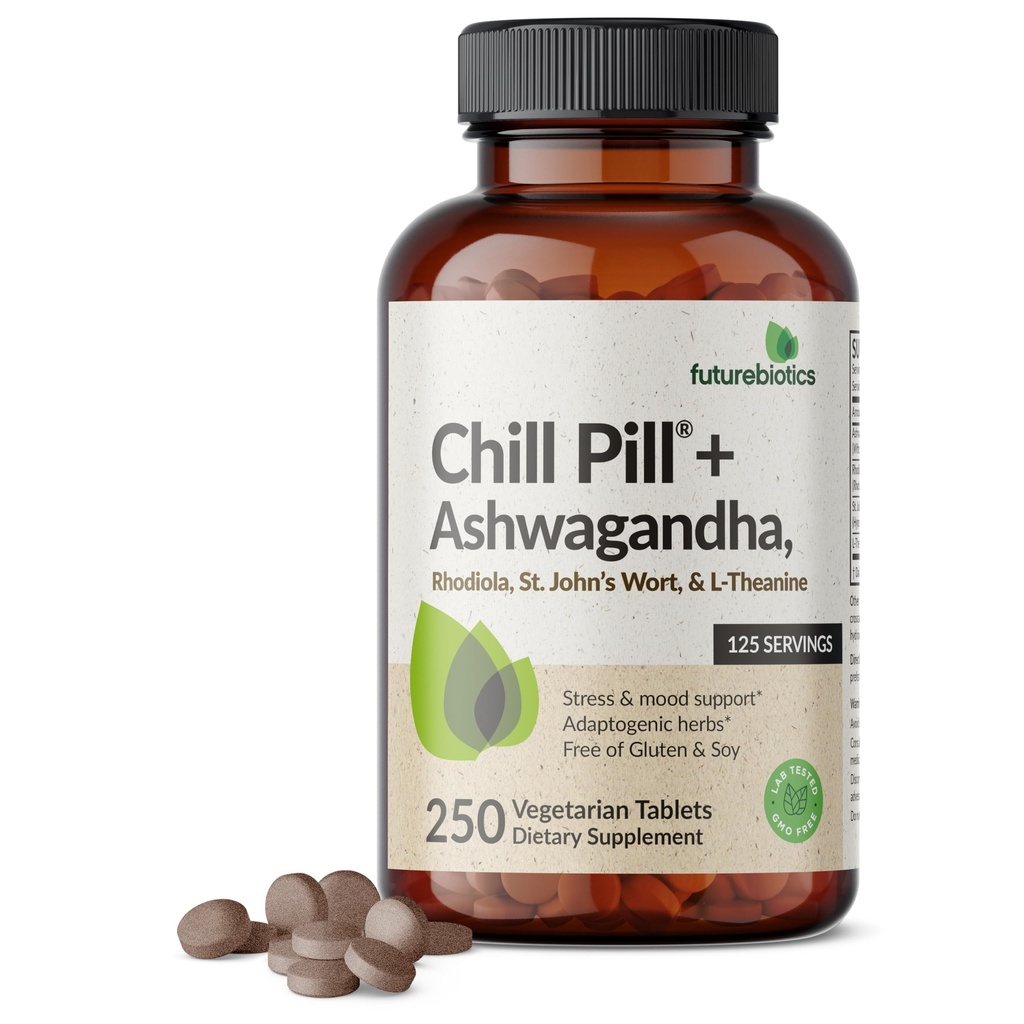 Futurebiotics Chill Pill + Ashwagandha, Rhodiola, St. John
