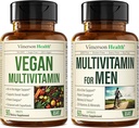 Vegan multivitaminen voor veganisten en vegetariërs en volledige multivitamine voor mannen