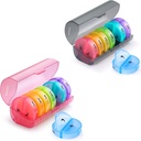 2 Pack Week pil Organizer 7 Dag 2 keer per dag, Sukuos grote dagelijkse pil kisten voor pillen/Vitamine/Visolie/Supplements, BPA Gratis pil Box, Gemakkelijk te reinigen