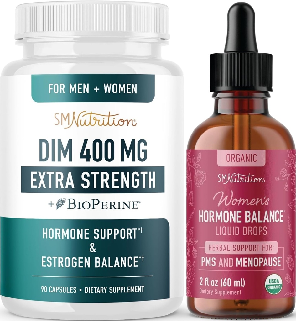 Herbal Hormone Balance Tinctuur & Extra Sterkte DIM Supplement 