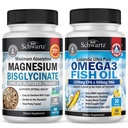 Magnesium Bisglycinaat 180 Aantal + Omega 3 Visolie 90 Tel Bundle