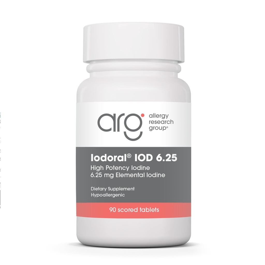 Optimox Iodoral 6,25 mg - Jodium Supplementen voor schildklierondersteuning, Lugol-oplossing, dagelijkse vitamines en mineralen, hoge potentie Jood tabletten - 90 tabletten 1-pack